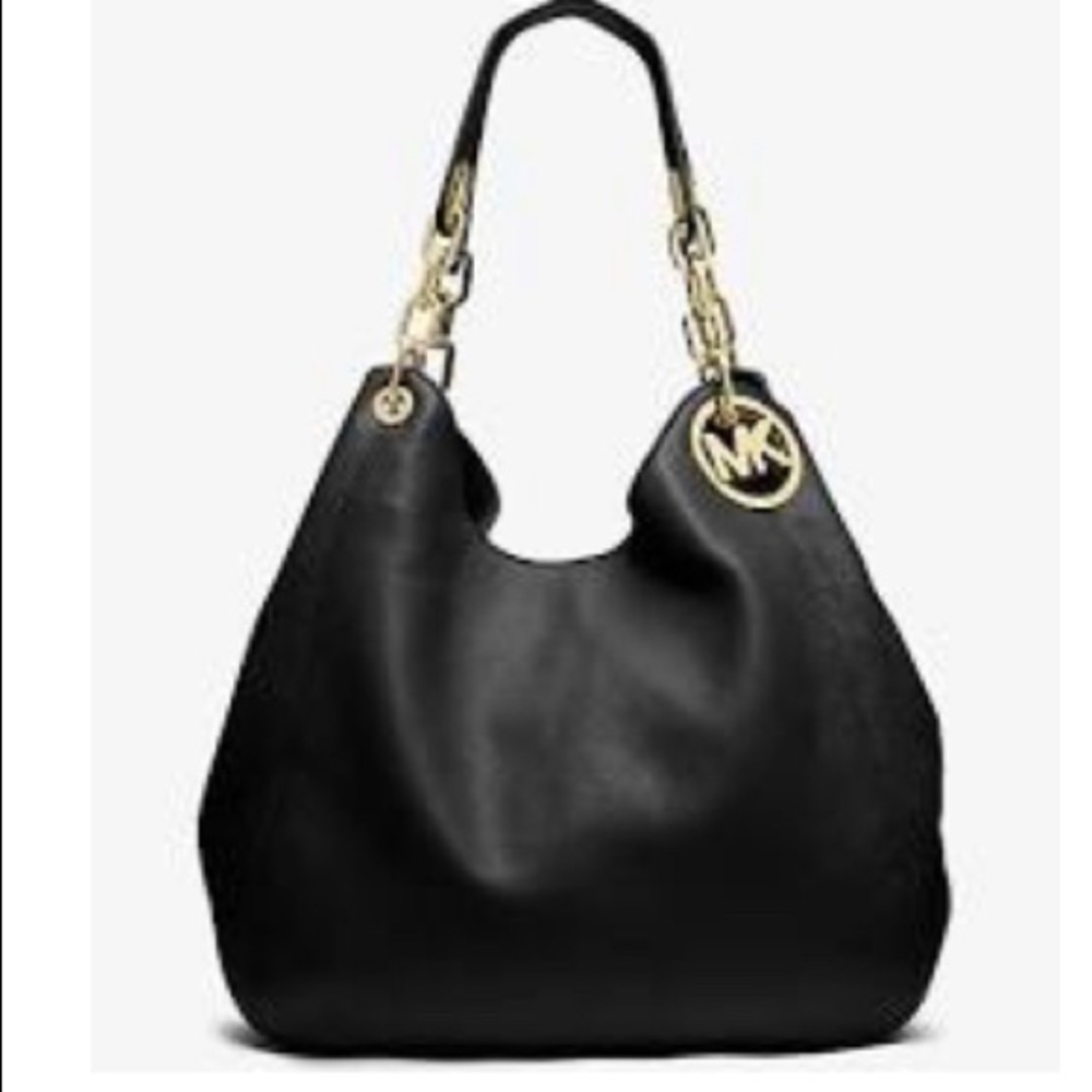 Michael Kors Womens Fulton Leather Logo Purse